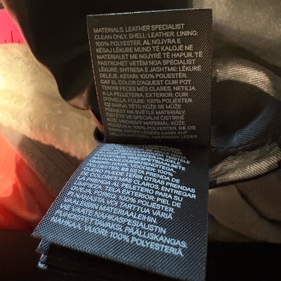 H&M NWT Knee Length Black Leather Jacket in Sz M - Picture 13 of 15